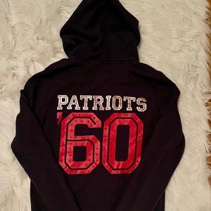 Victoria Secret Pink NFL New England Patriots Hoodie Sweatshirt RHINESTONES 60 S